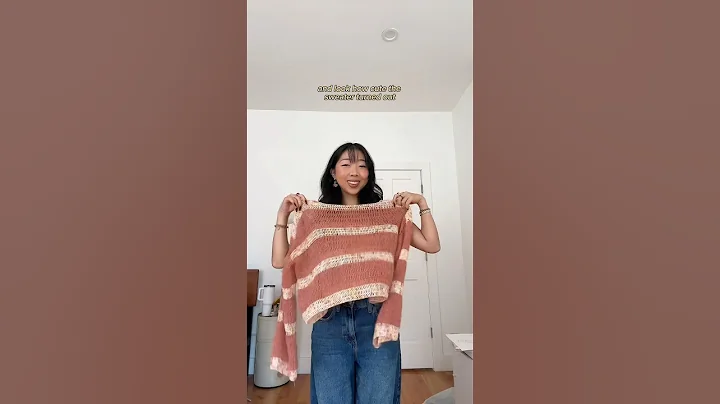 the easiest crochet sweater! (pattern in full vid on my channel)