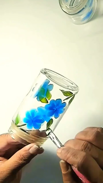 Salt Pepper Shaker #onestrokepainting #onestroke #painting#paintingonglass