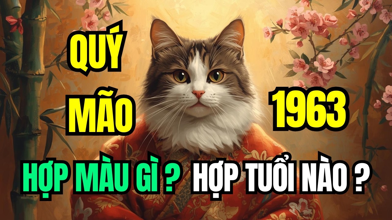 Tuổi Quý Mão 1963, Mệnh Kim Bạch Kim. Hợp Màu Nào? Kỵ Màu Nào? Hợp Tuổi Nào? Theo Tam Hợp Lục Hợp
