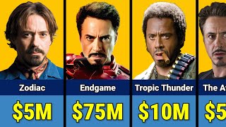 Celebrity 🤑 Robert Downey Jr. Paycheck For Every Movie He Ever Made Wealth