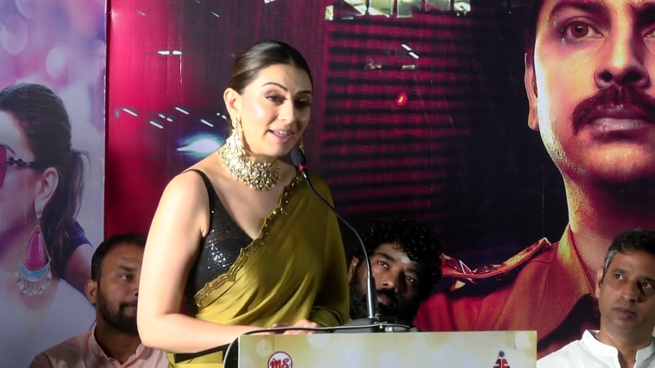 Hansika Motwani  Speech Maha Movie press meet