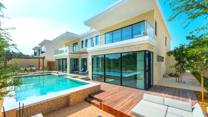 Inside a luxury Mansion with Infinity Pool in Jumeirah Golf Estates DUBAI