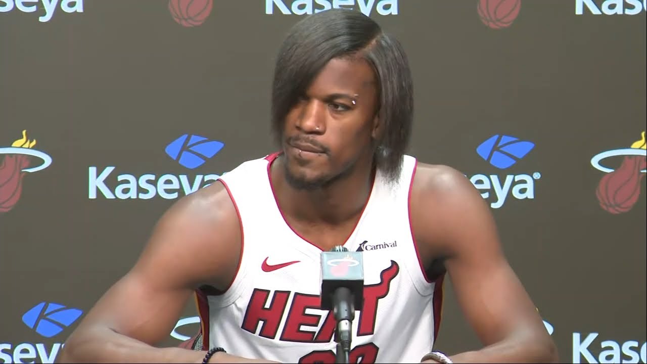 Jimmy Butler shows up to Heat media day with his 'emo' look: 'I'm ...