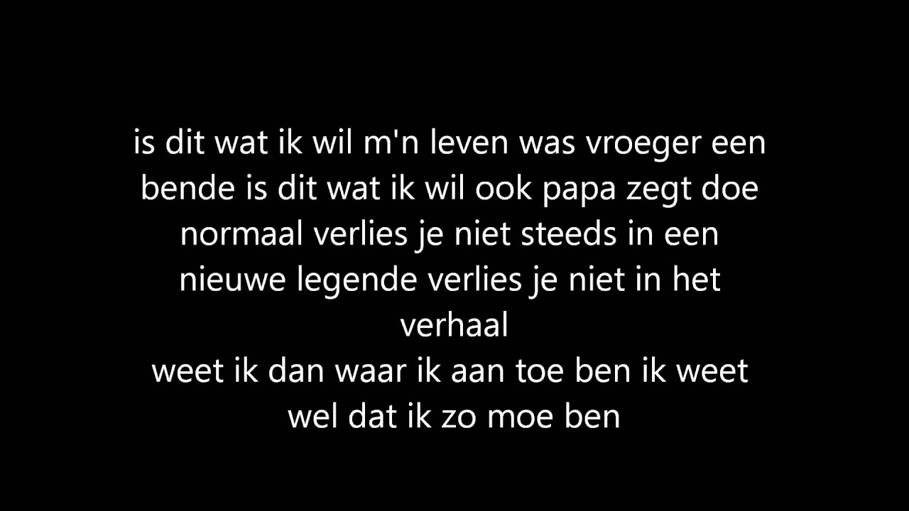 Vajen Van Den Bosch - Is Dit Wat Ik Wil (LYRICS) - YouTube