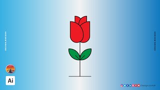 Beautiful Rose Drawing in Illustrator – Easy Vector Tutorial | design.rockdh