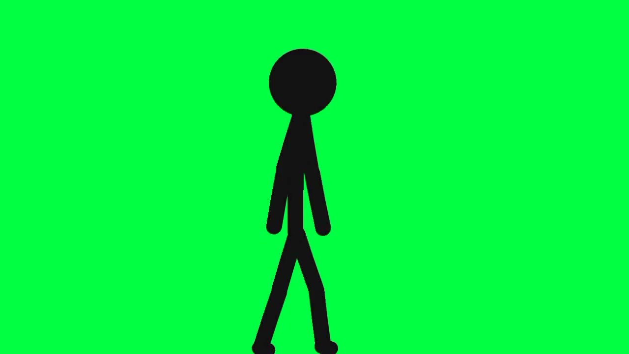 3D stickman green screen dc2 animation