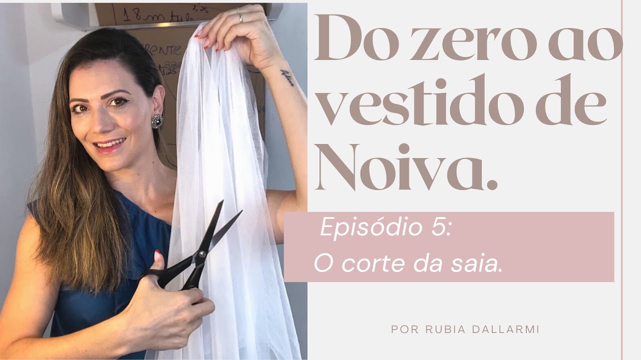 Como cortar saia vestido de noiva 