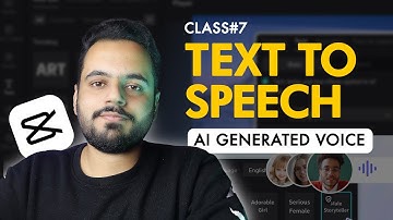 How to Use Text-to-Speech in CapCut | Generate Free AI Voice over | Class# 7