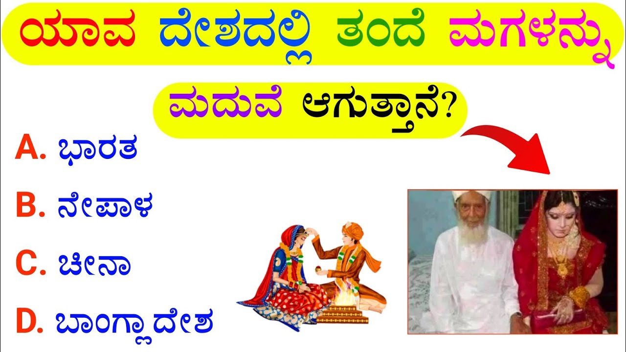 Most interesting GK Questions in Kannada..!🤔
