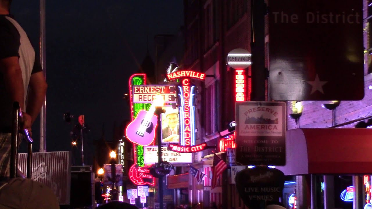 Neon Lights of Nashville in the District at the CMA Awards