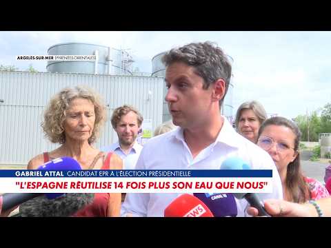 Miniature de la vidéo : Gabriel Attal : «Je veux créer un bouclier tarifaire sur les prix de l'eau»