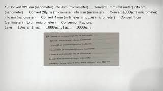 19 Convert 320 nm (nanometer) into Jum (micrometer) __ Convert 3 mm (millimeter) into nm (nanometer) screenshot 4