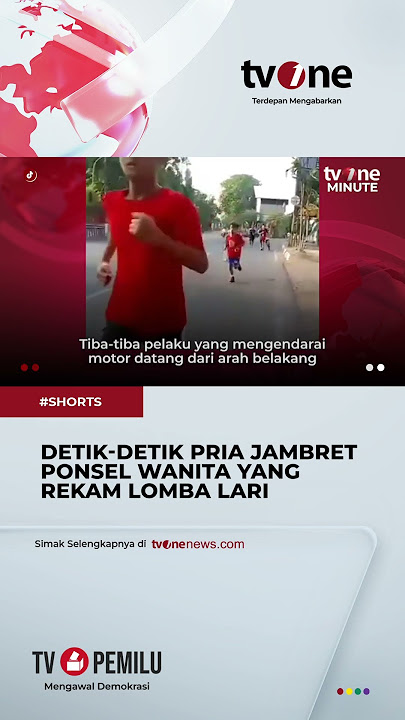 Lagi Asyik Rekam Lomba Lari, Ponsel Wanita Ini Dijambret #shorts #tvone #news