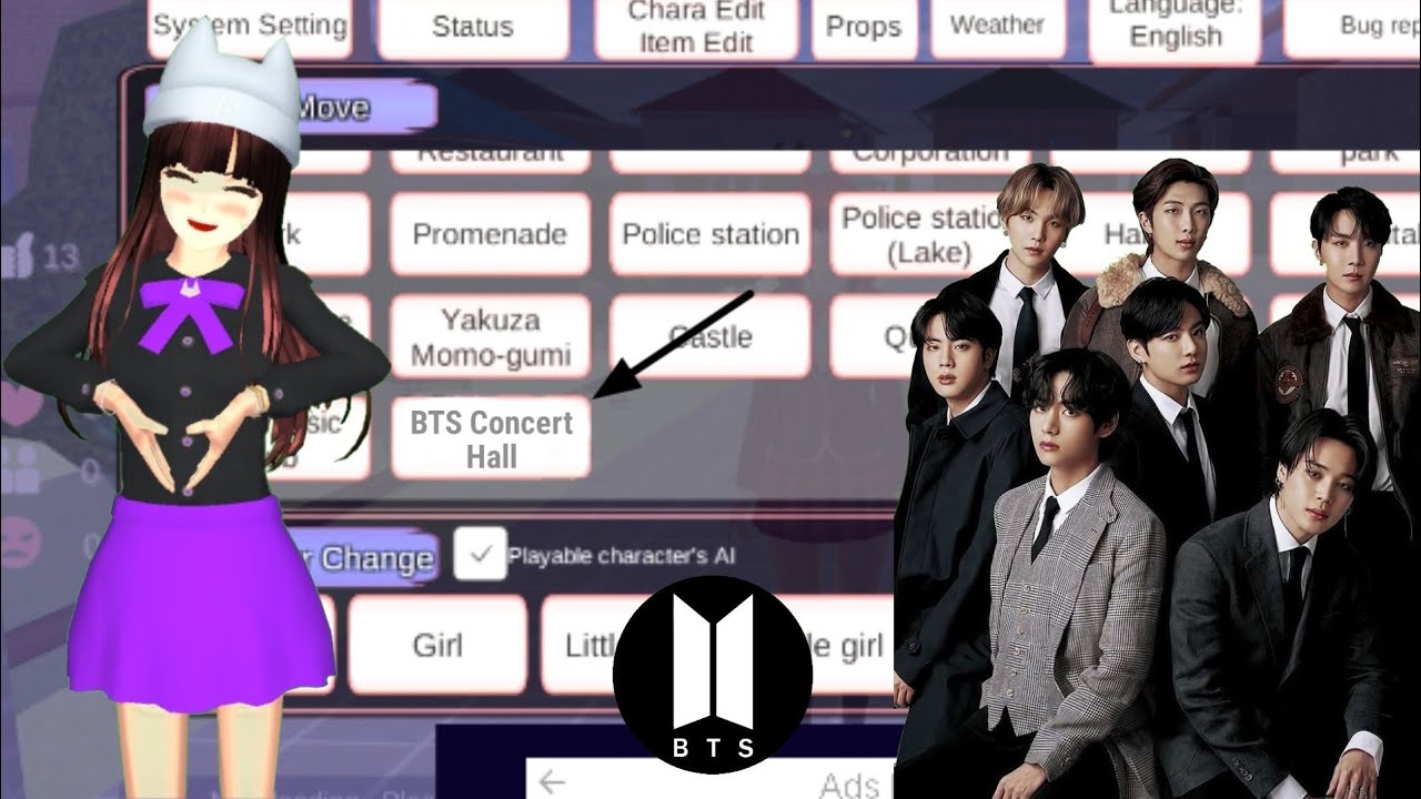 Atsof NEW BTS CONCERT HALL UPDATE!! || Sharing Prop ID (Save+Edit) || Sakura ...