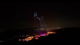350 Drone Show at Jaigarh Fort | Engagement Ceremony | BotLab Dynamics