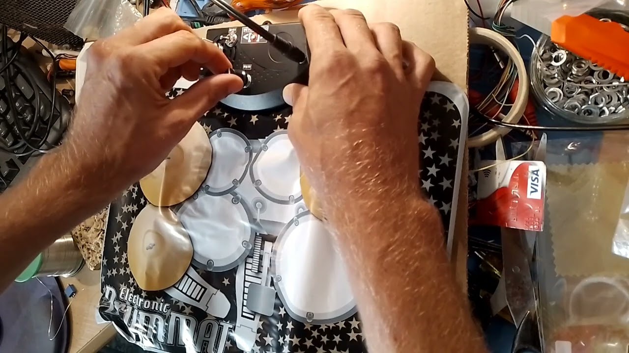 Circuit Bent Drum Mat by Psychiceyeclix 