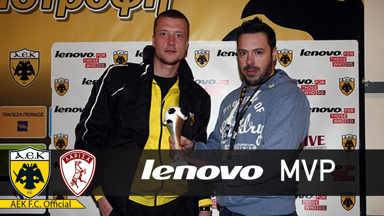 LENOVO MVP - Δηλώσεις Γιάκομπ Γιόχανσον - ΑΕΚ F.C - Λάρισα 07/06/2015 αεκ τραμπζονσπορ