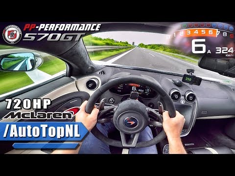 McLaren 570 GT 720HP AUTOBAHN POV 324 km/h PP Performance by AutoTopNL