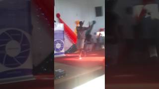 Kwame Boo performs his cover of Runtown's Mad over you at the Sunyani Technical University. screenshot 3