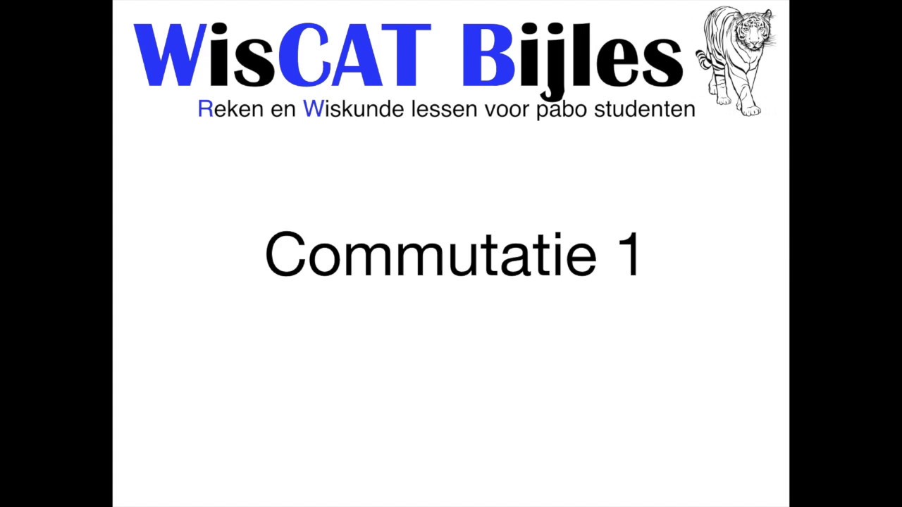 Commutatie 1 - WisCAT Oefensite | Wiscatbijles.nl