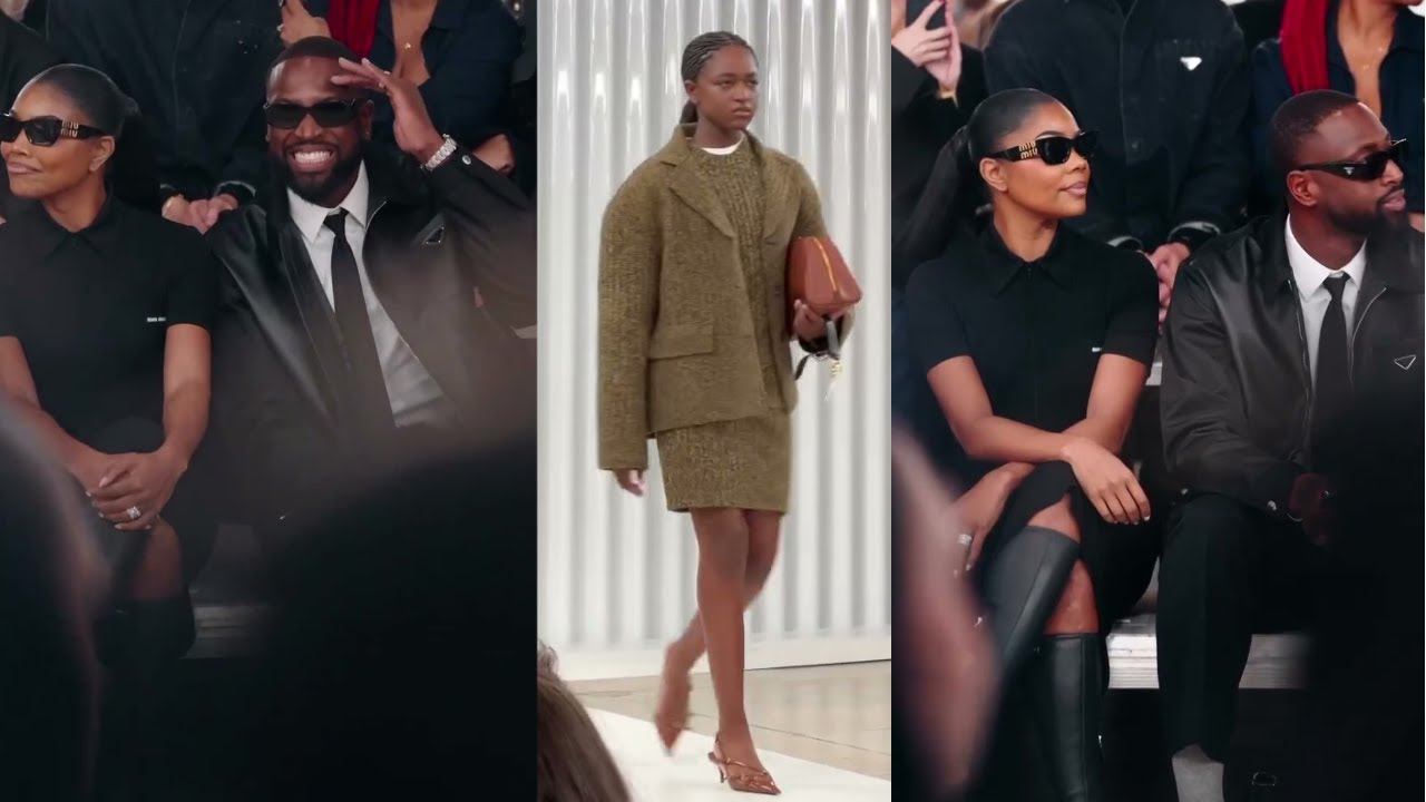 Gabrielle Union and Dwyane Wade supported Zaya Wade at her first Runway Debut at Paris Fashion Week.