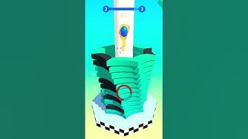 Stack Ball 3D Game Fire Ball Play level 2#shorts#shortvideos