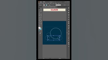 How to make clouds in illustrator. #shorts #illustrator #adobeillustrator #graphicdesign #clouds