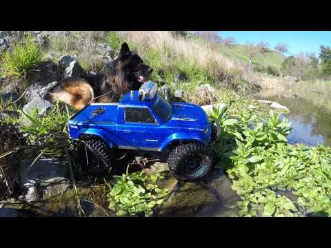 RC Crawl w new Proline Shocks & Yeah Racing Portal Covers