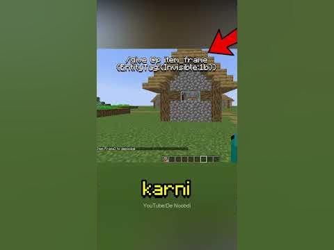 Minecraft: How to Get Invisible Item Frames in Java - YouTube