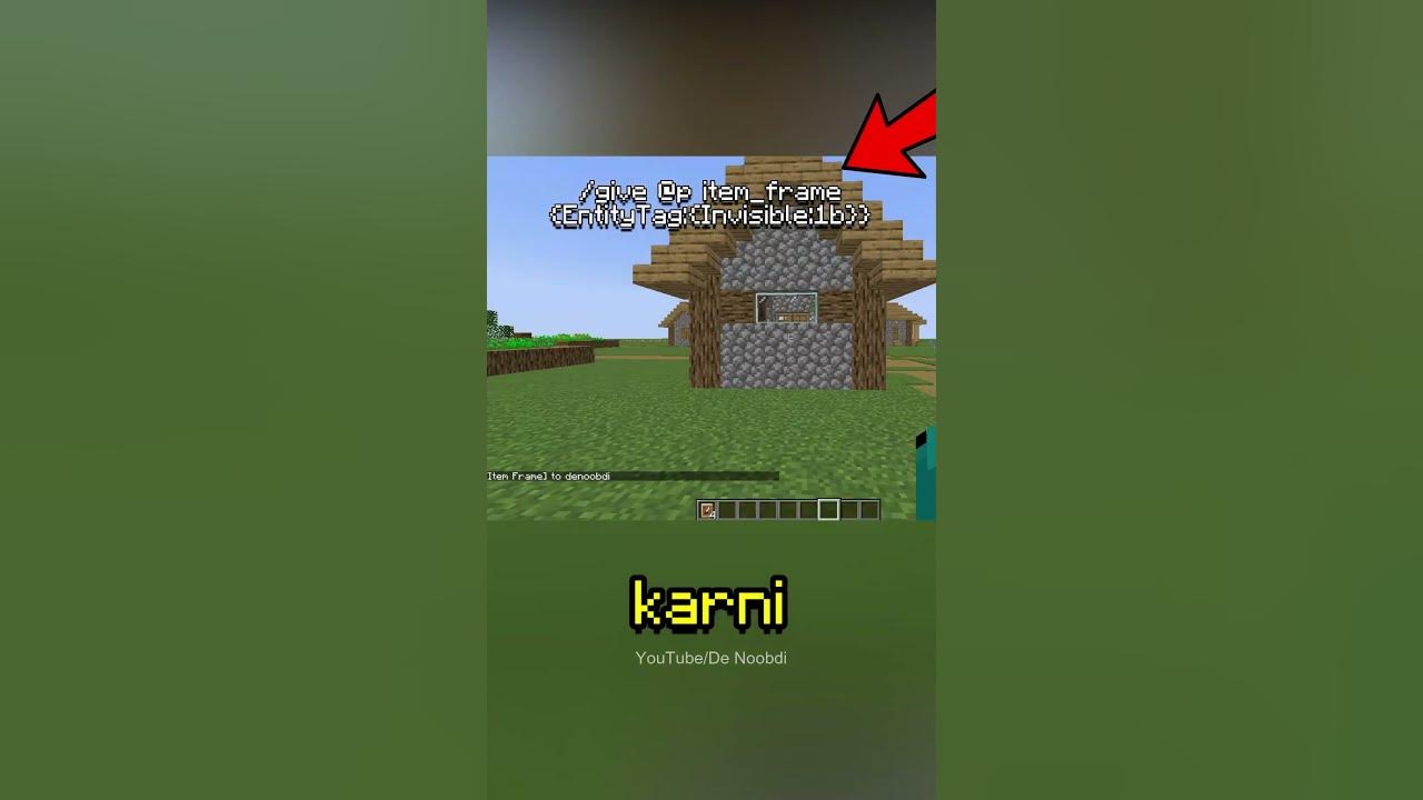 Minecraft: How to Get Invisible Item Frames in Java - YouTube