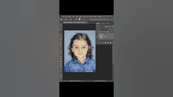 Photo Background Remove #photoshop #shorts #art #tutorial