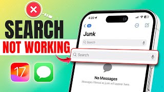how to fix iMessage Search Not Working on iPhone After iOS 17