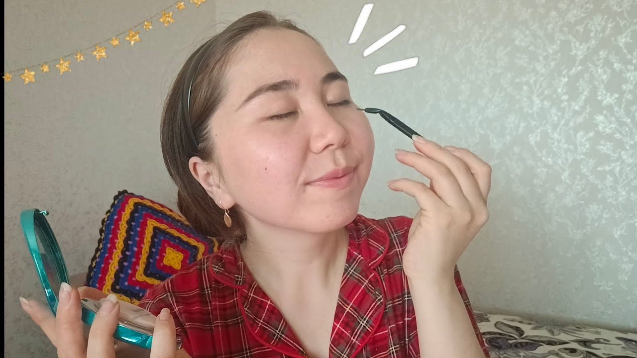 Асмр - На Казахском с СУБТИТРАМИ | Нежный Макияж себе | , Қазақша АСМР