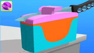 ASMR Slicing - All Levels Gameplay android, ios Levels 91-100