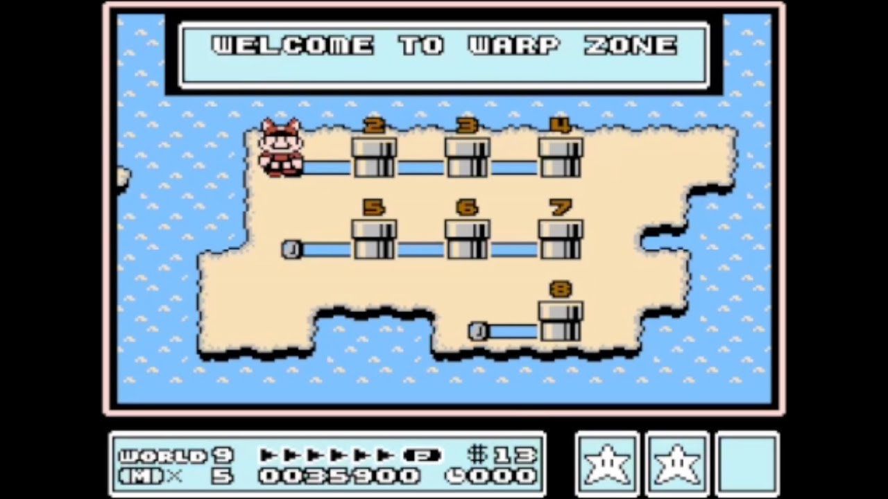 Use the magic Whistle of Super Mario Bros YouTube