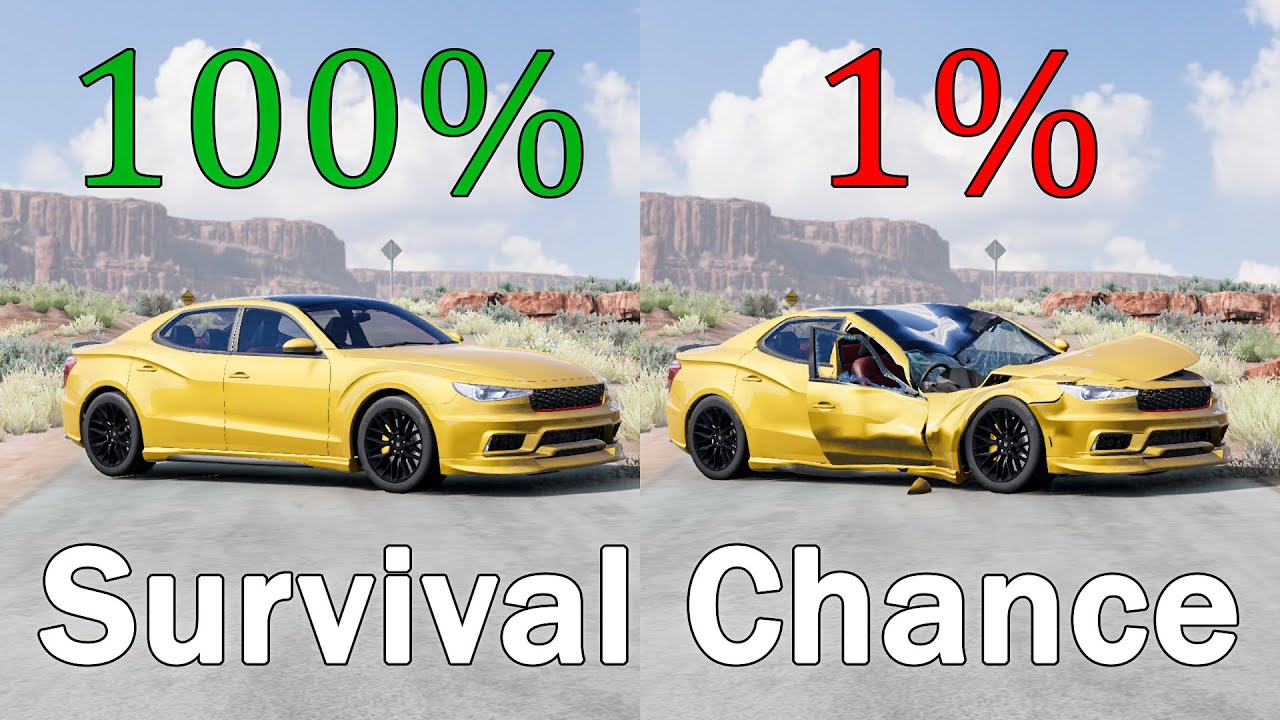 Realistic Survival Chance Crashes #42 | BeamNG drive