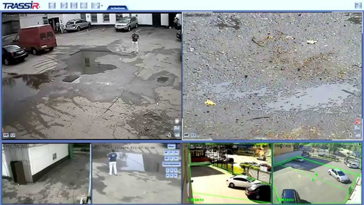 TRASSIR ActiveDome Plus автоматическое слежение