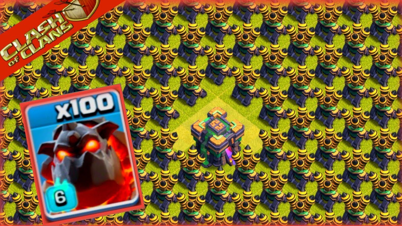 Clash Of Clans | 100 Lava Hound Vs Max Air Defence | Mr.Tech