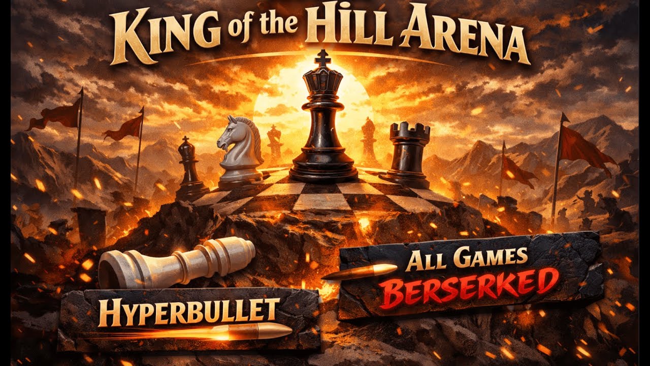 King Of The Hill Chess | Hyperbullet Arena | All Games Berserked