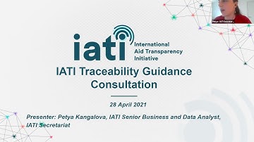 IATI Traceability Guidance webinar 28 April 2021 - English