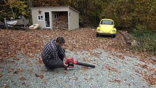 Craftsman B210 Leaf Blower, Assembly and Demonstration.
