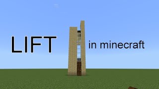 Cara membuat lift di minecraft