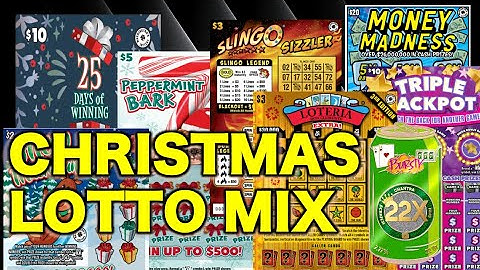 Washington Lottery Christmas Lottery Scratch Off, Bingo & Loteria Mix #walottery #scratchofftickets