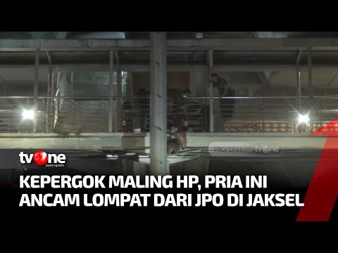 Kepergok Warga Mencuri Telepon Genggam, Pria Nyaris Lompat dari JPO | AKIP tvOne