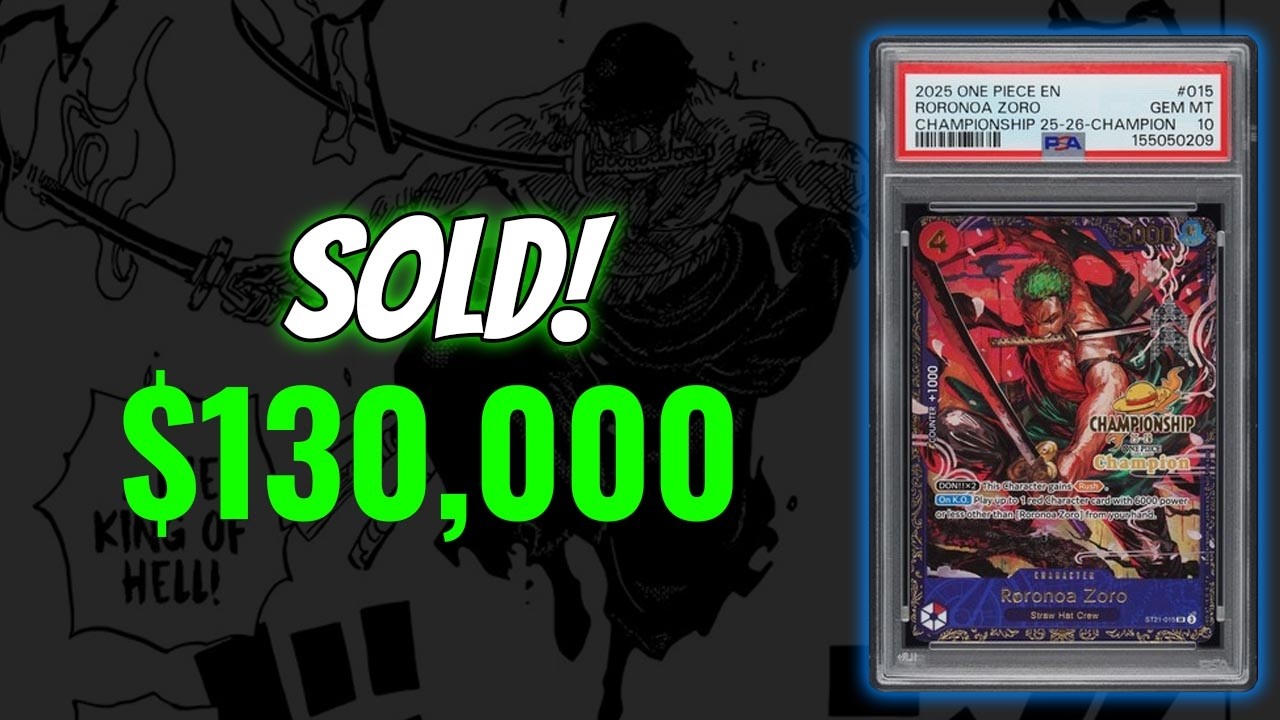【非売品】ONE PIECE オールフェイス　ゾロ This Zoro Card Just Sold For $130,000! - YouTube