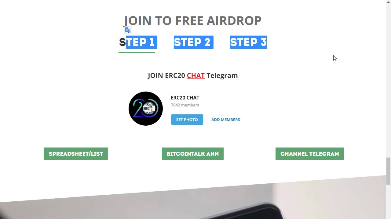 Get  ERC20 Token for FREE New Cryptocurrency airdrop !! Available in EtherDelta and coin market