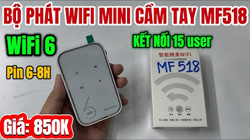 Bộ Phát WiFi Mini Cầm Tay MF518 Mẫu Mới Nhất 2025 Sử Dụng Công Nghệ WiFi 6 Cao Cấp