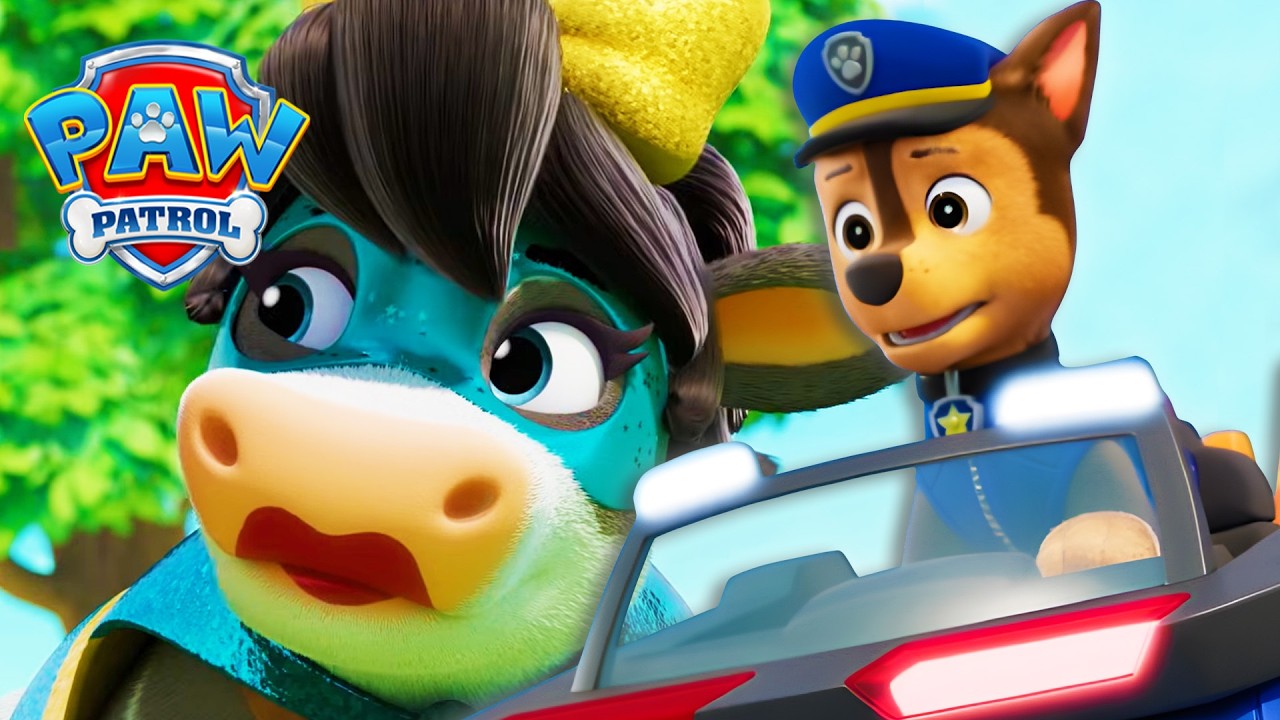 Chase and the Super Cows! 🐮- PAW Patrol - Cartoons for Kids
