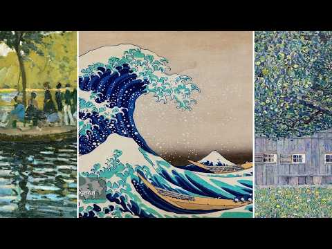 Masterpieces TV — Silent Art Gallery · June 30 Afternoon | The Great Wave off Kanagaw… & others