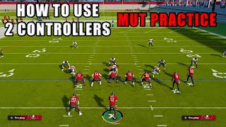 How To Use 2 Controllers In MUT Practice Mode | Madden 23